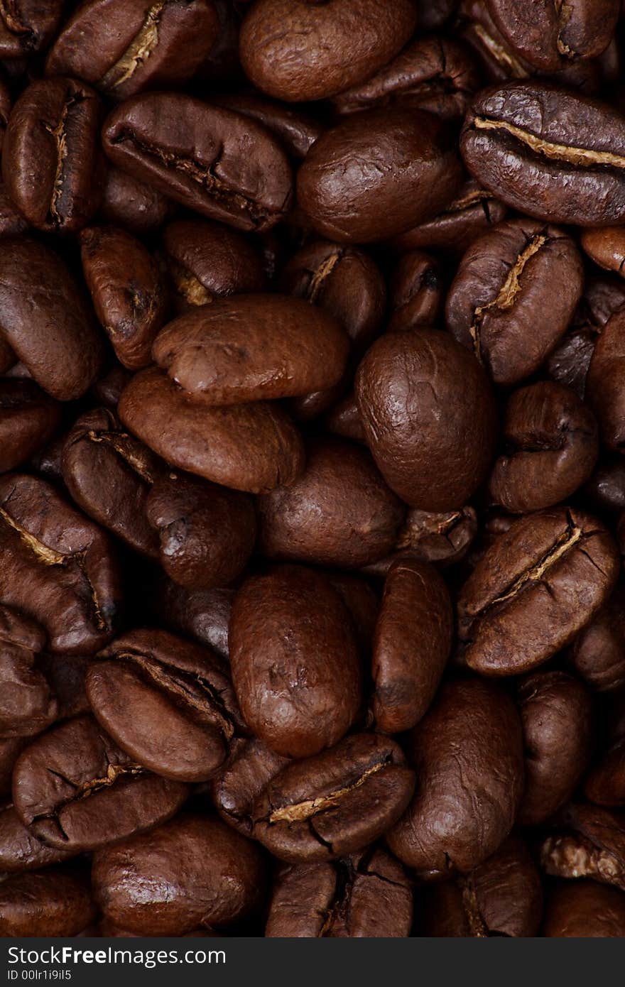 Coffee background: Close-up of a beans. Coffee background: Close-up of a beans