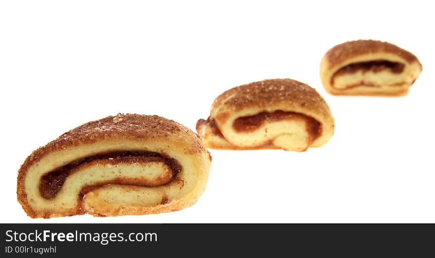 Tasty cookies isolated on white. This high resolution image was taken by 10 mp Canon camera with professional lens.