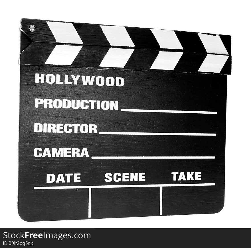 Movie clapper board