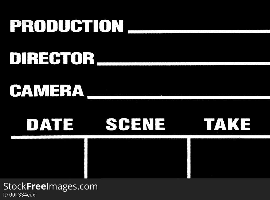 Movie Clapper Board