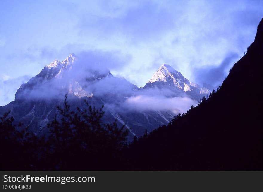 Mountain snow