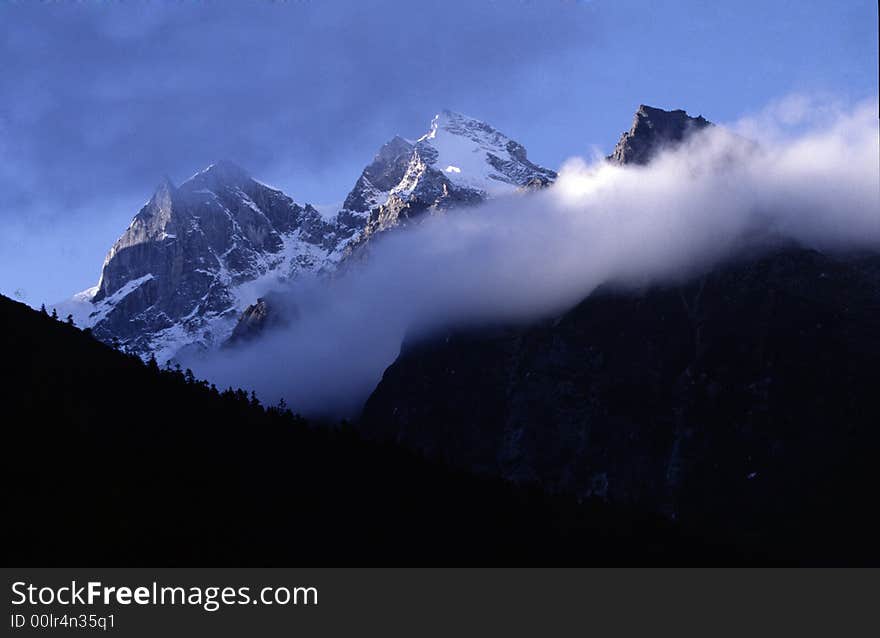 Mountain snow