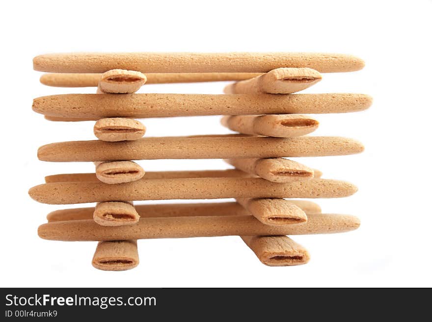 Cookie stick built in the manner of lodge