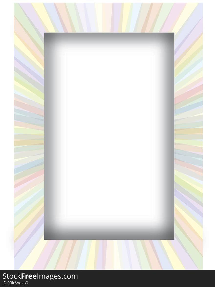 A frame out of transparent stripes in different colors. In the middle a white frame with a shadow. Available as Illustrator-file. A frame out of transparent stripes in different colors. In the middle a white frame with a shadow. Available as Illustrator-file