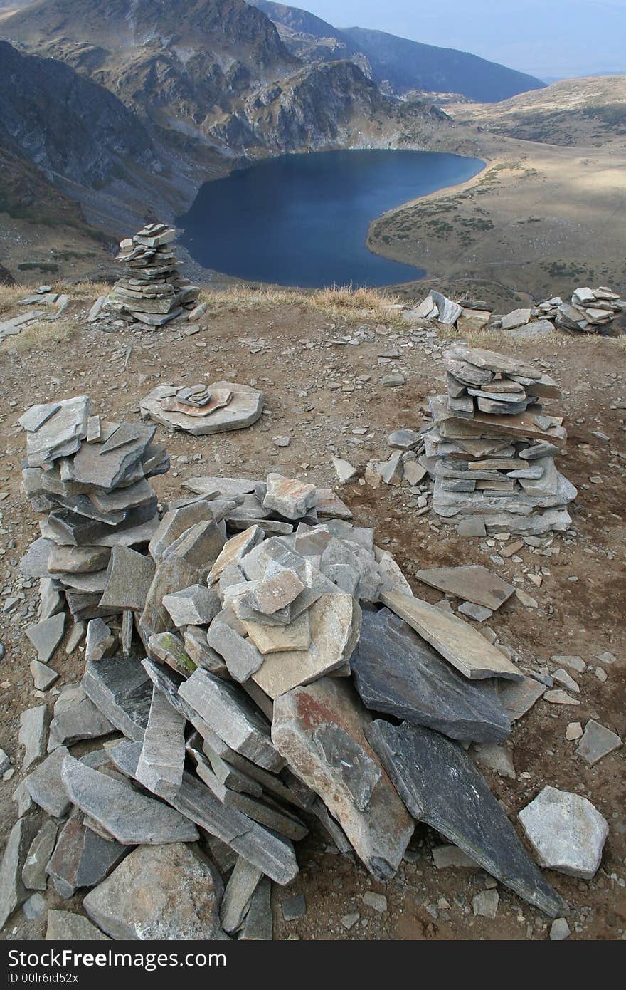 Rila Mountain and Kidney lake