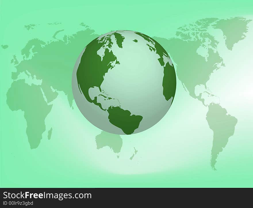 Illustration about the earth on the earth map background. Illustration about the earth on the earth map background