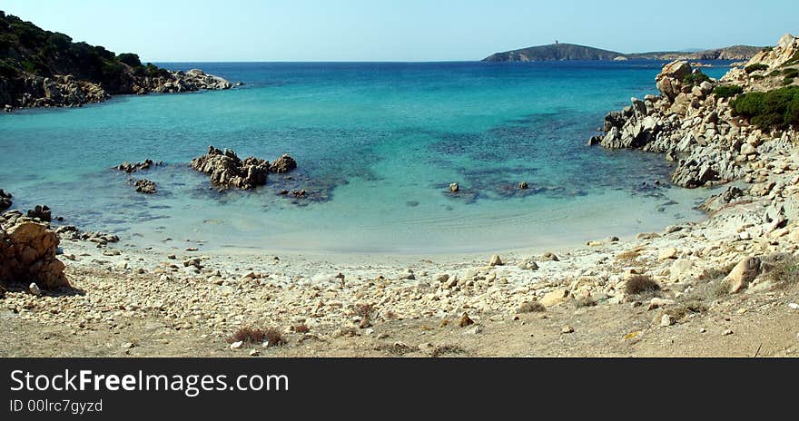 The scenic Perdalonga Beach near Capo Malfatano (South Sardinia - Italy).