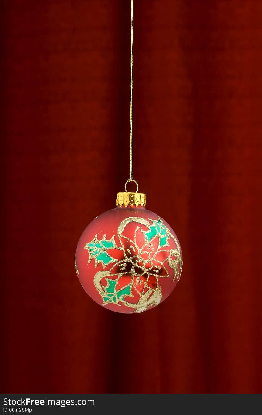 Christmas Decoration on a red background. Christmas Decoration on a red background