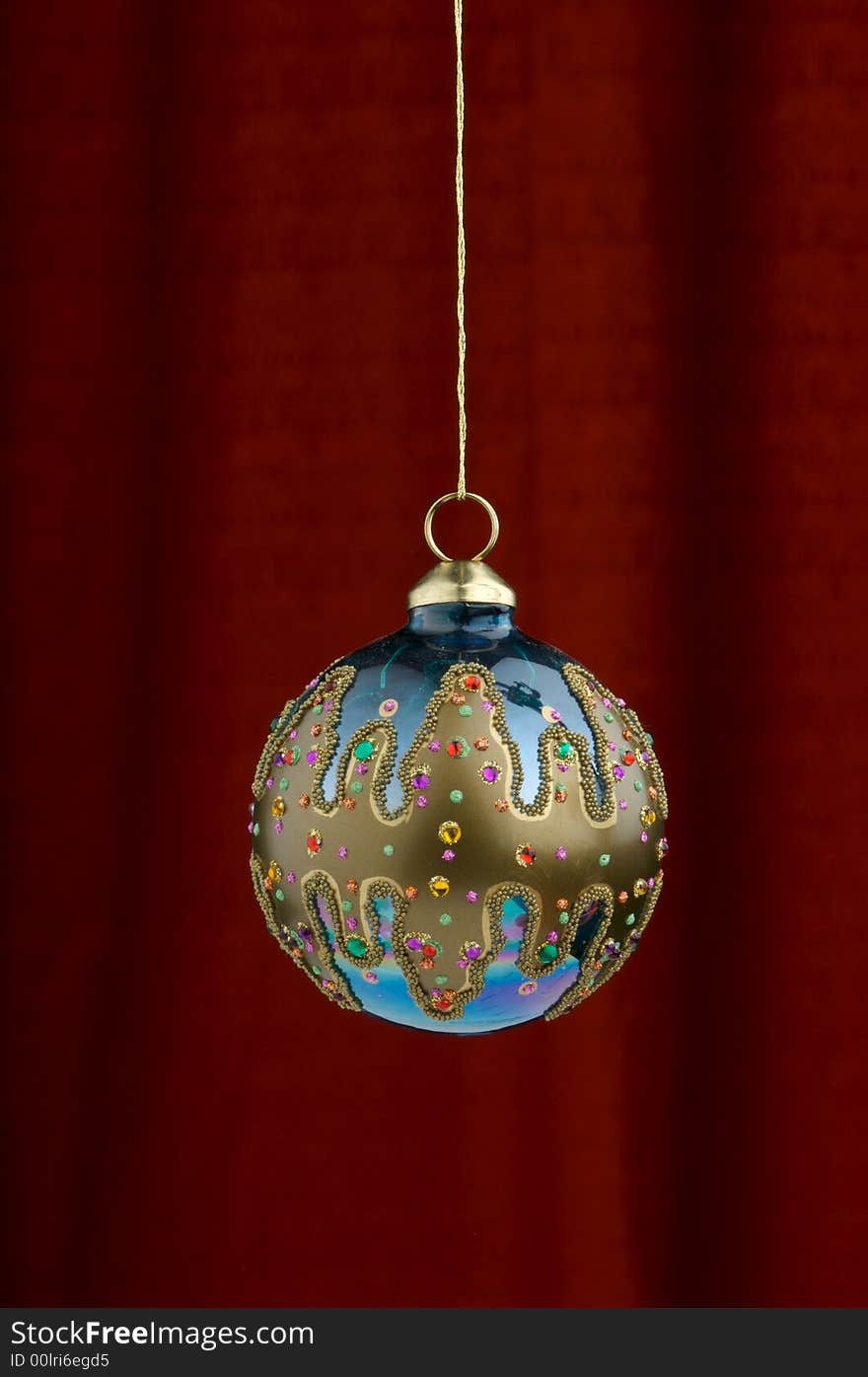 Christmas Decoration on a red background. Christmas Decoration on a red background