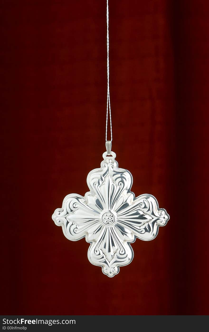 Christmas Decoration on a red background. Christmas Decoration on a red background