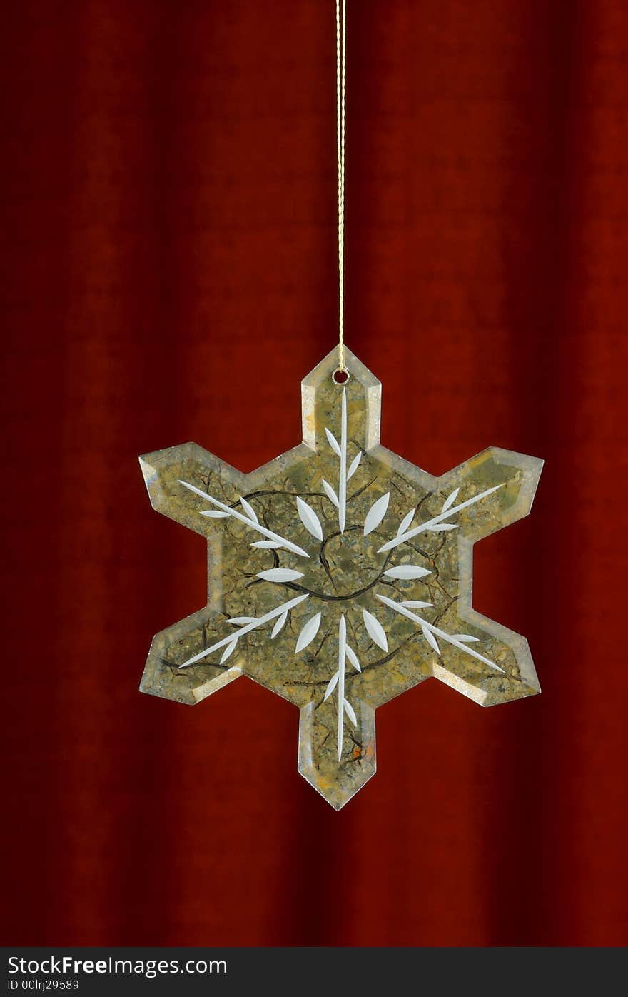 Christmas Decoration on red