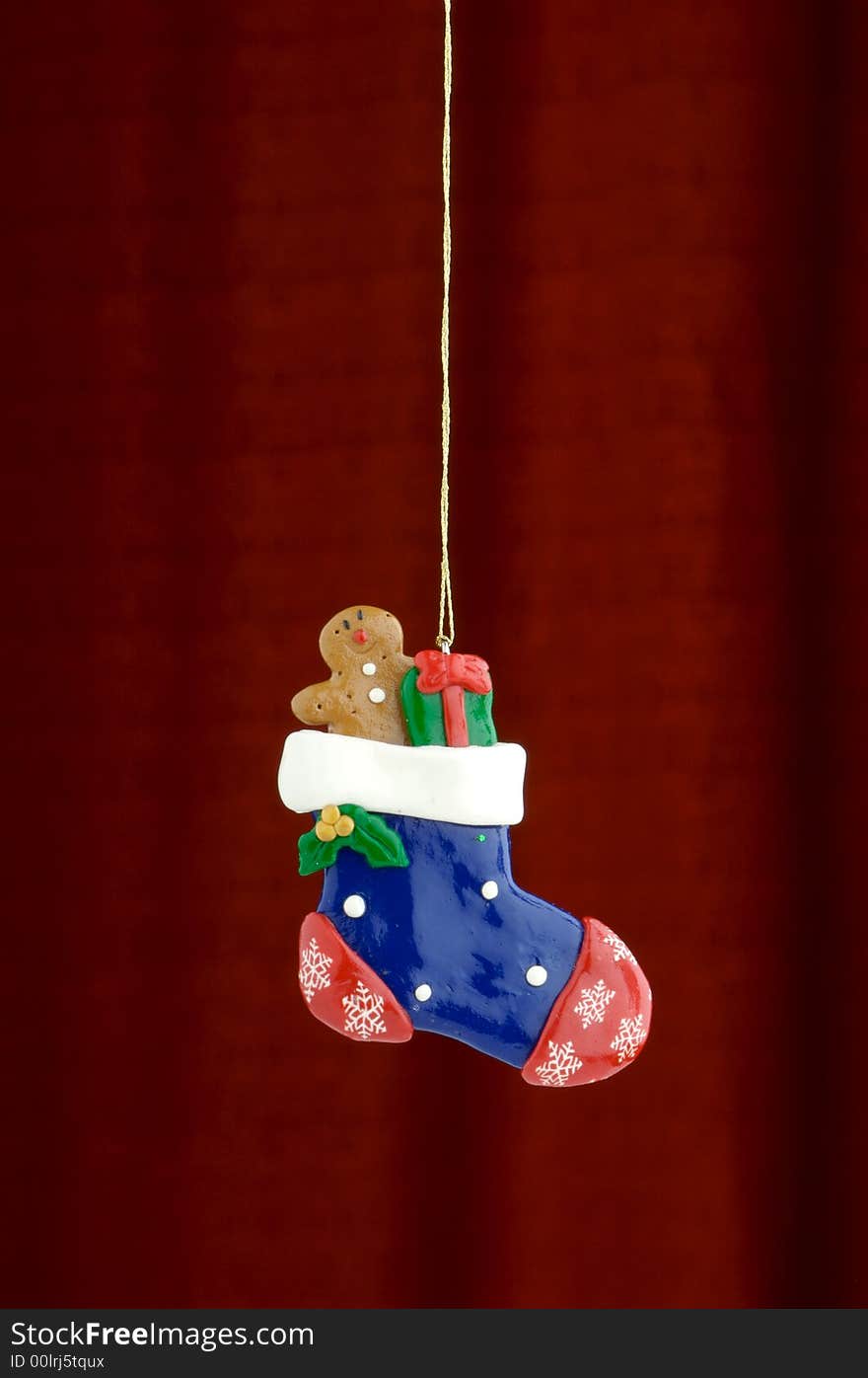 Christmas Decoration on a red background. Christmas Decoration on a red background