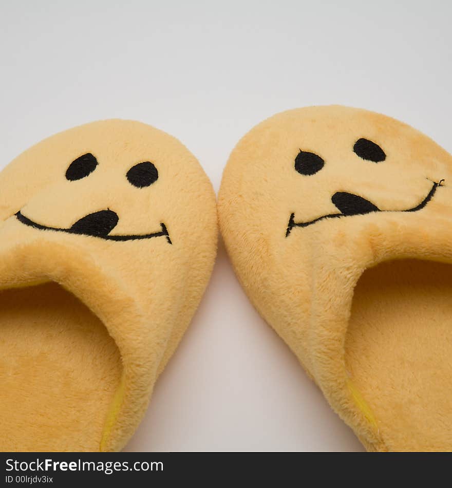 Yellow slippers