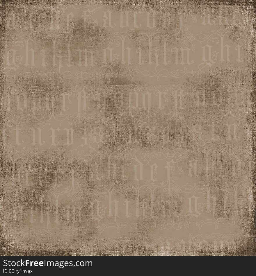 Antique Alphabet Background