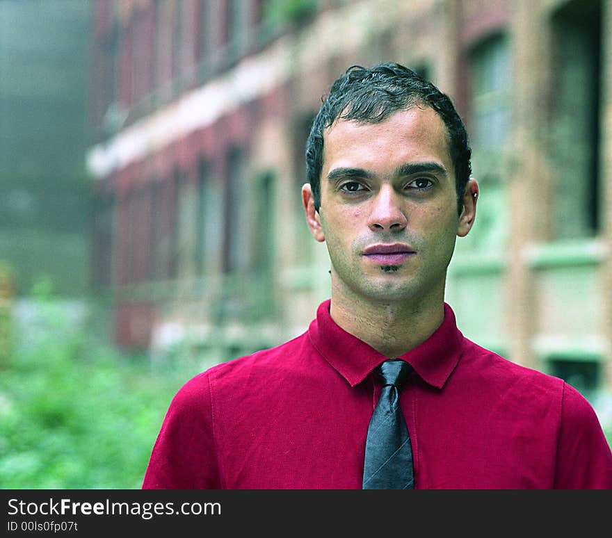 Male portrait taken with a pentax 6x7 on fuji 160c pro. Male portrait taken with a pentax 6x7 on fuji 160c pro.