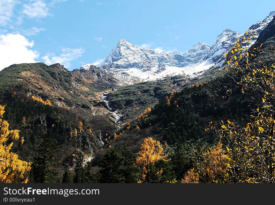 Mountains in the fall