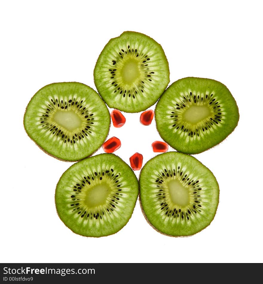 Five Kiwis And Pomegranate