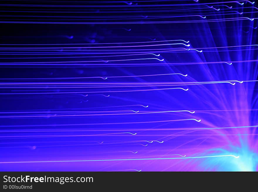 A space related background image of fiber optic lights. A space related background image of fiber optic lights.