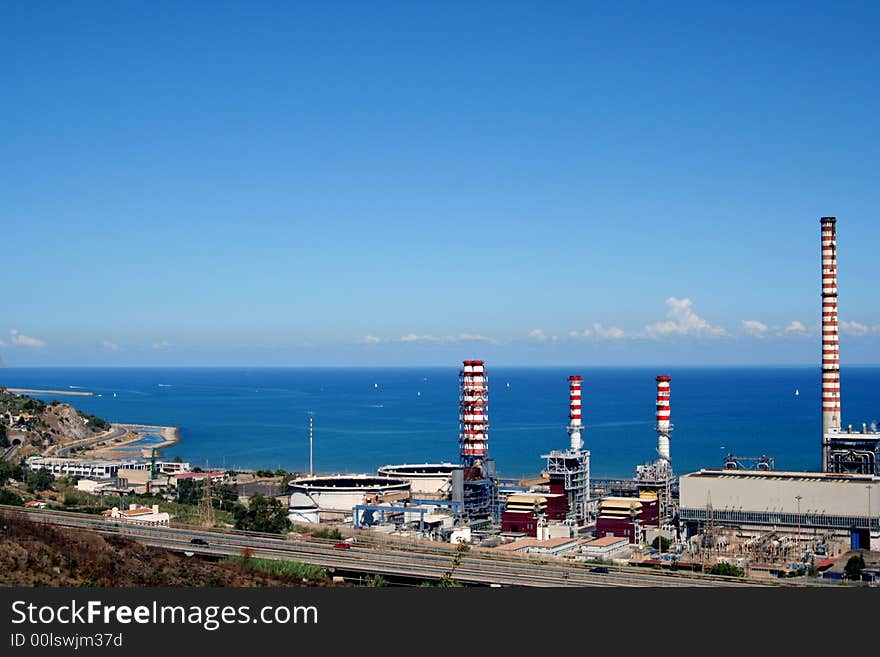 Industrial park in Sicily