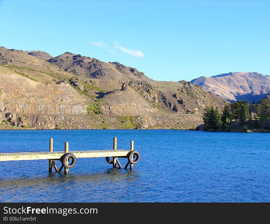 Wharf In The New Zealand