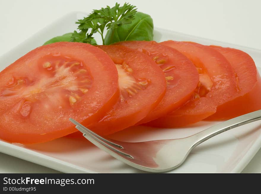 Sliced tomato