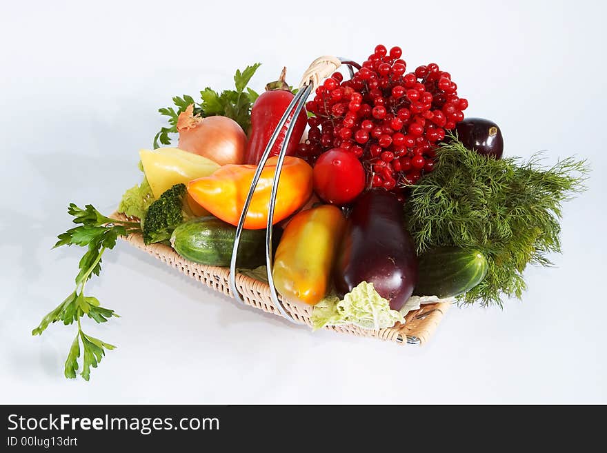 Vegetables in basket