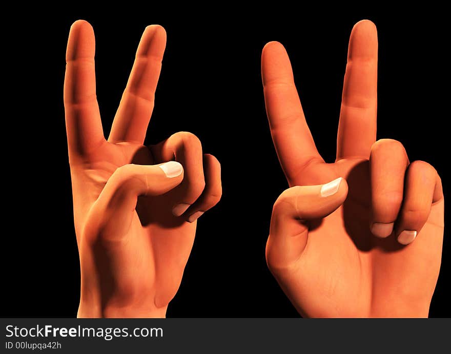 An conceptual image of a set of victorious symbolic hands, that could symbolise,freedom,peace,winning and victory. An conceptual image of a set of victorious symbolic hands, that could symbolise,freedom,peace,winning and victory