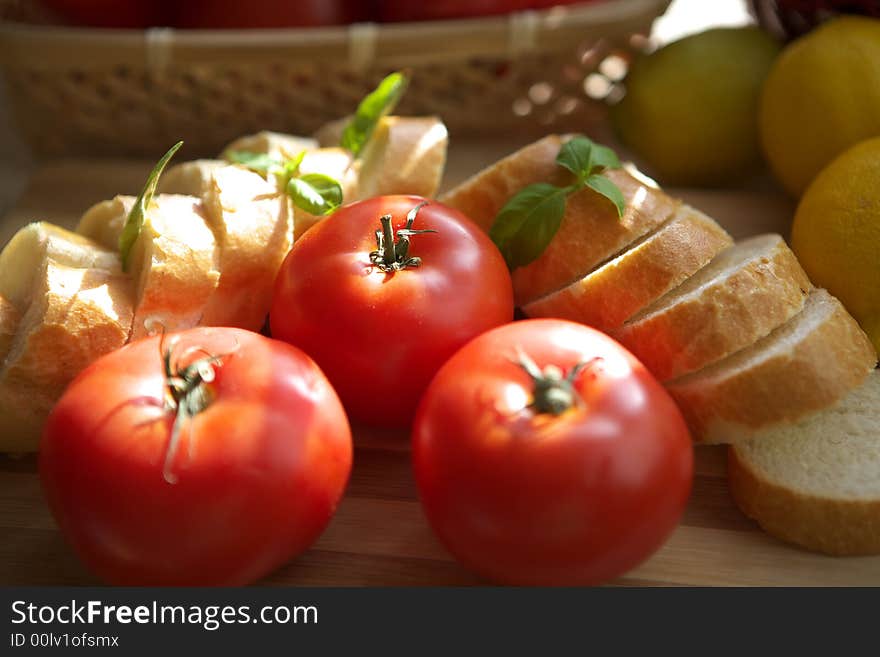 Fresh red tomatoes background texture