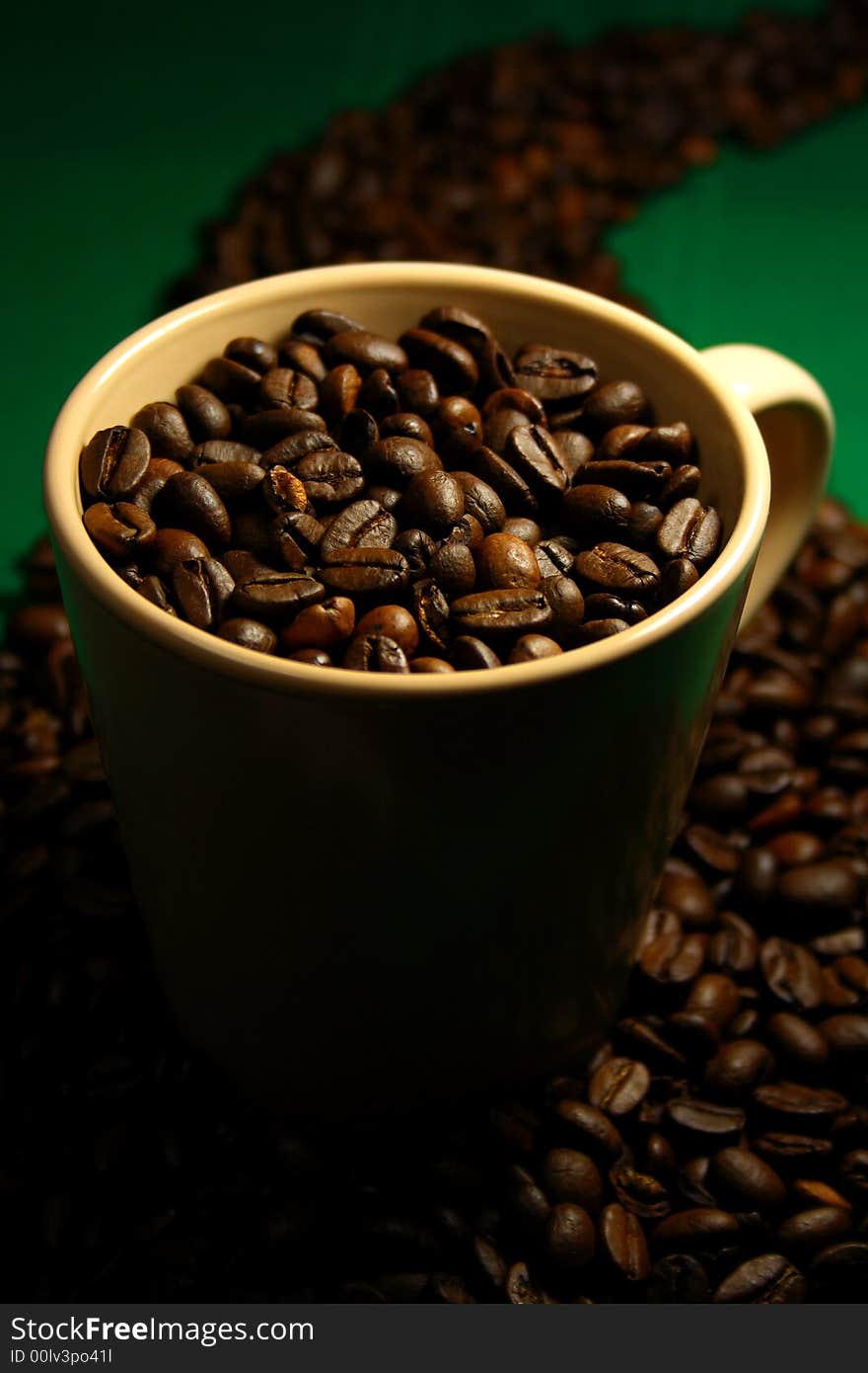 Coffee Beans in a Cup