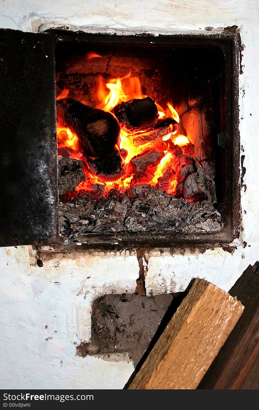 The stove of village house