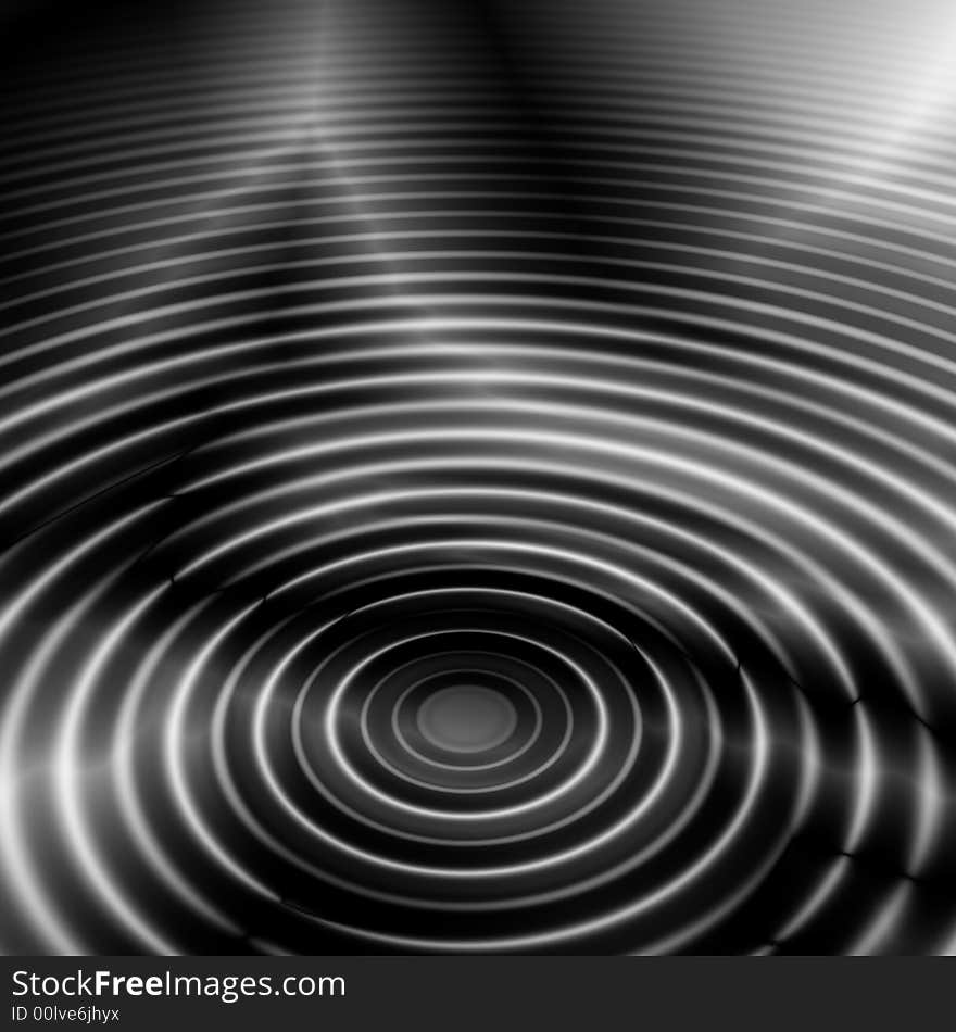 Water Abstract Background With Circular Wave Ripple Pattern