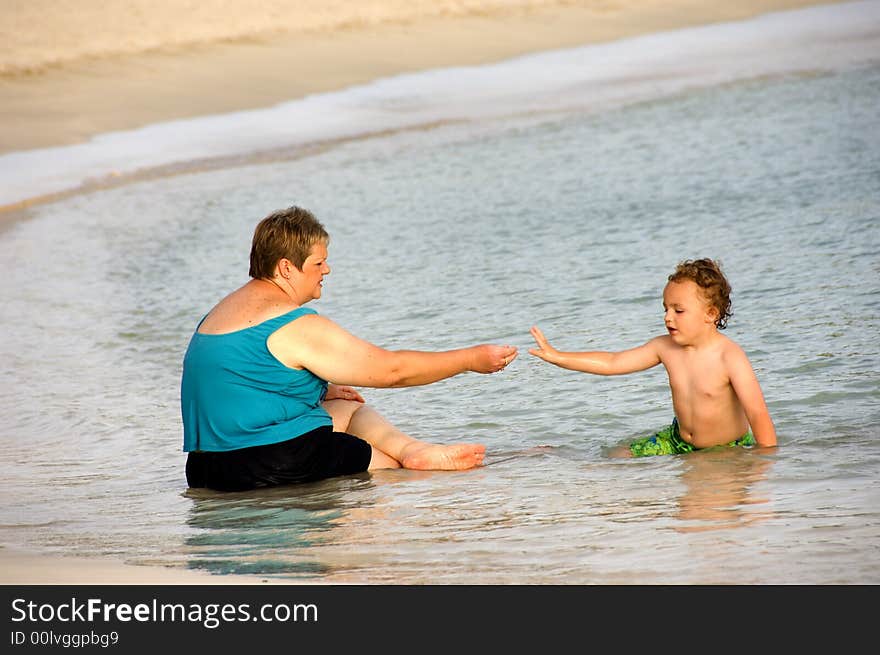 Playing in the Ocean