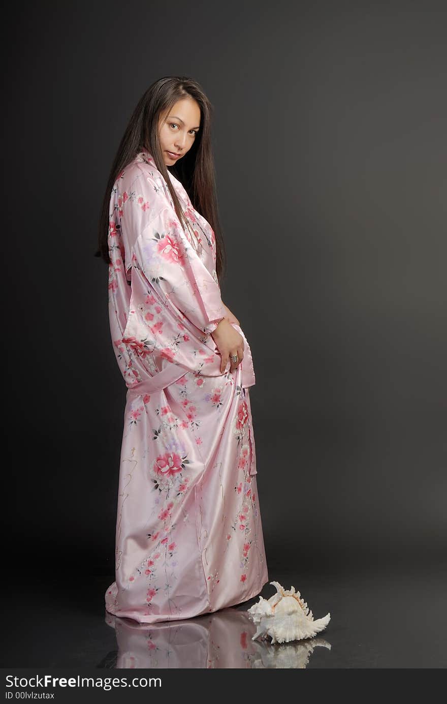 The girl in a kimono 1