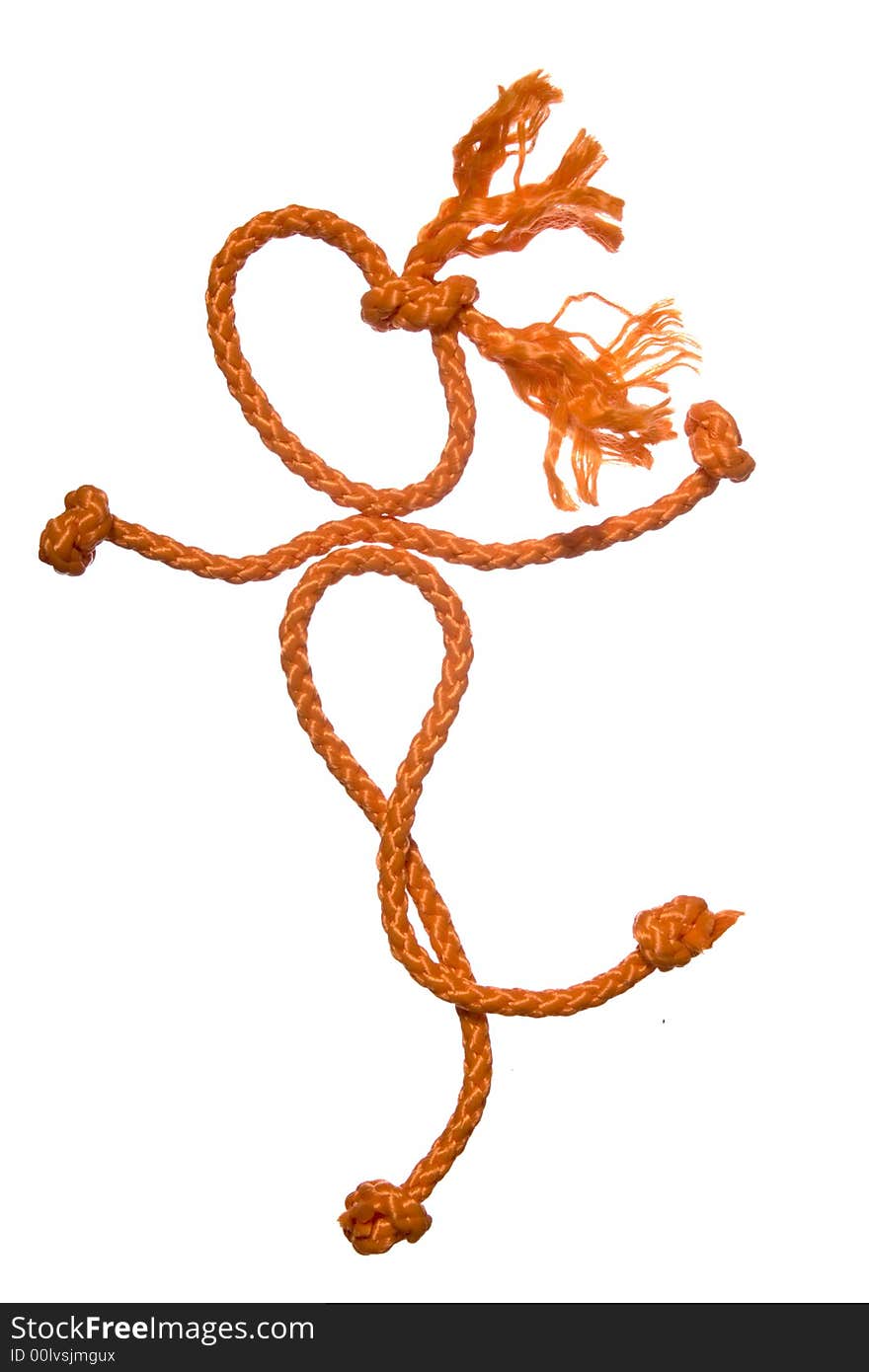 Figure of the people from rope