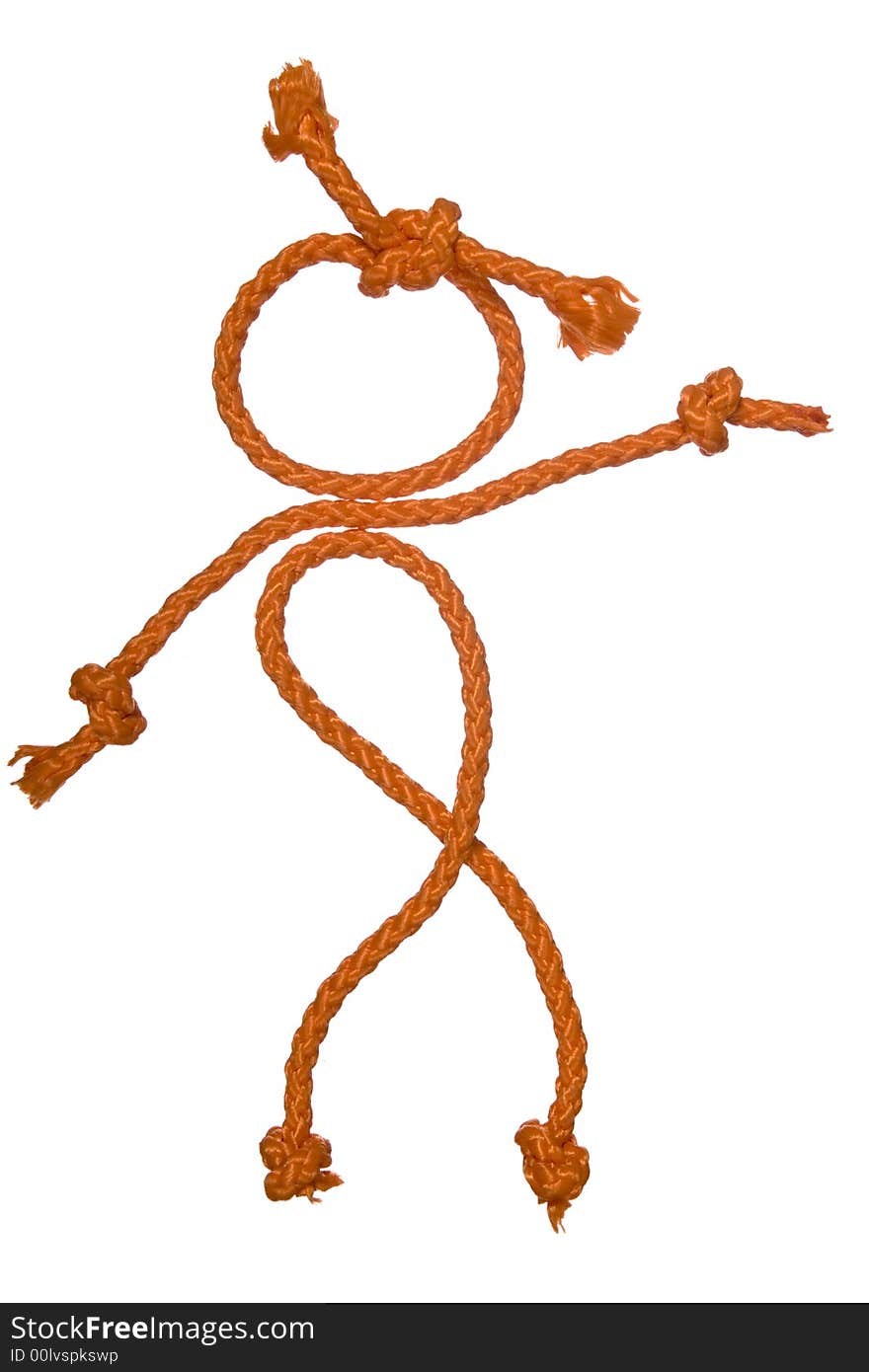 Figure of the people from rope