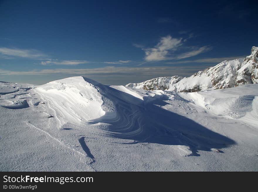 Autumn Snow Landscape