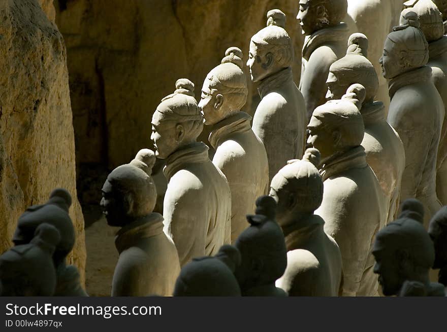 The museum of terra-cotta warriors and horses of qin shihuang (Xian - China). The museum of terra-cotta warriors and horses of qin shihuang (Xian - China)