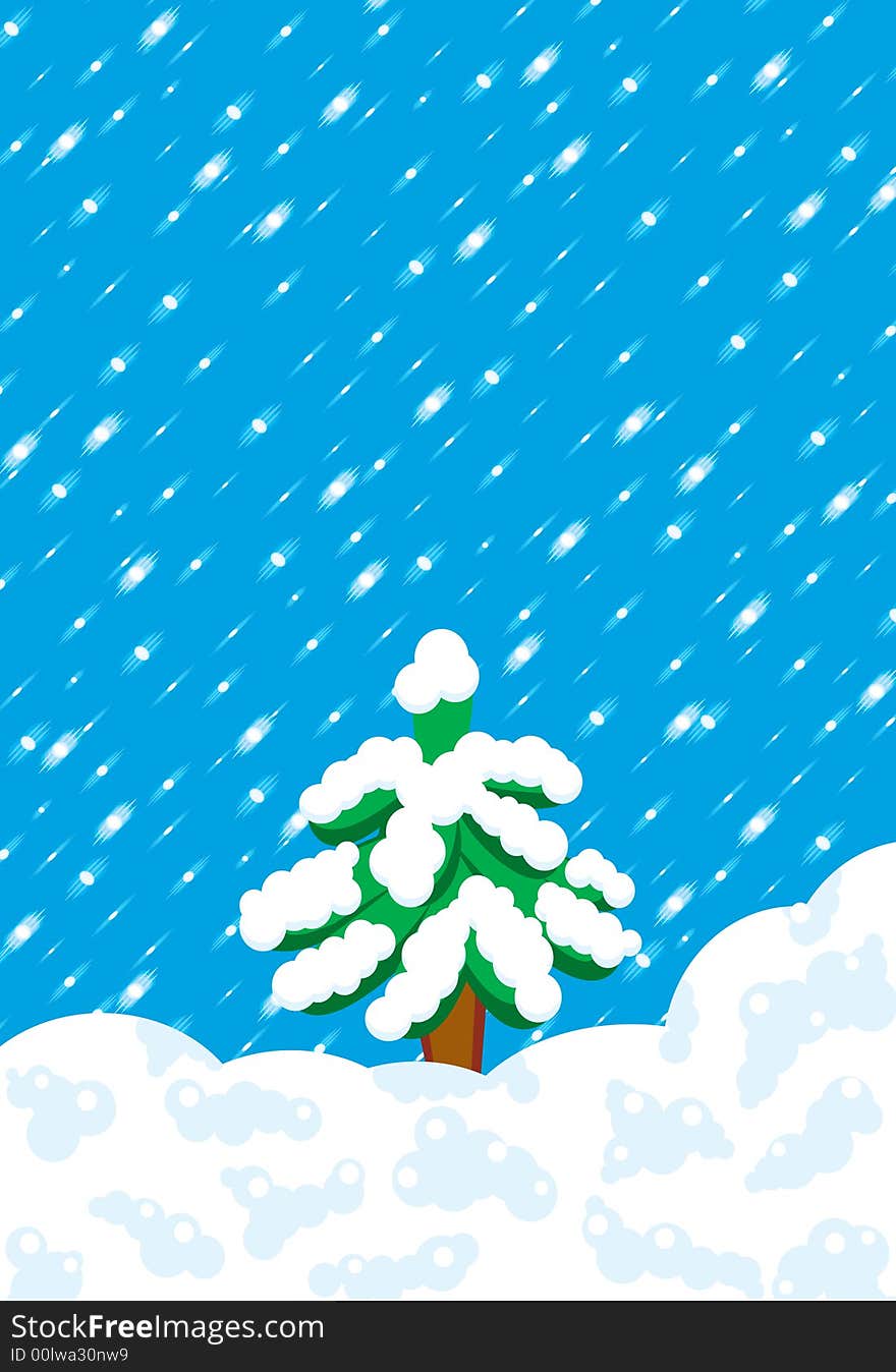 Winter background for your design