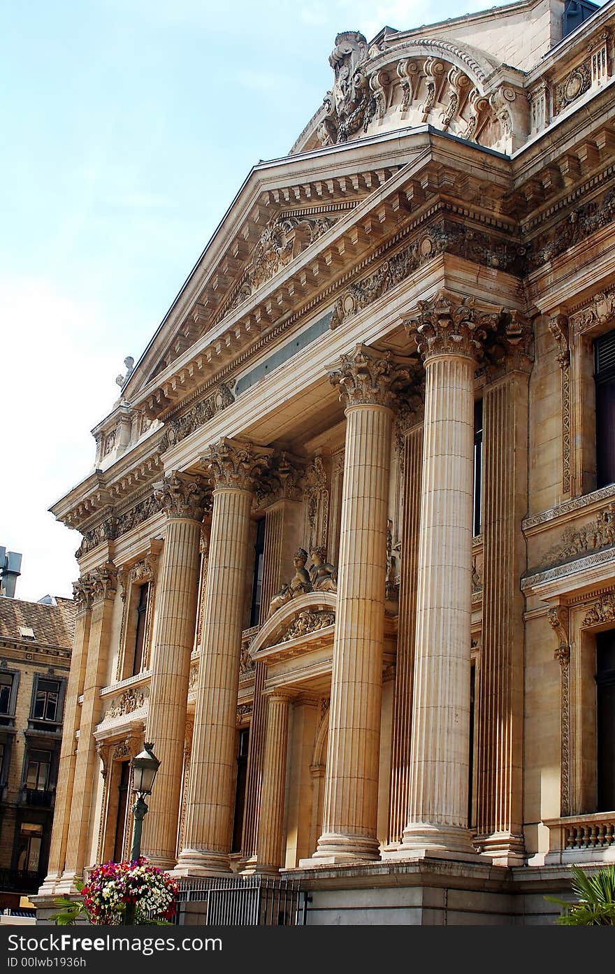 Nice antique building in Brussels