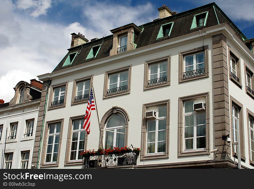 USA embassy in Brussels in Belgium