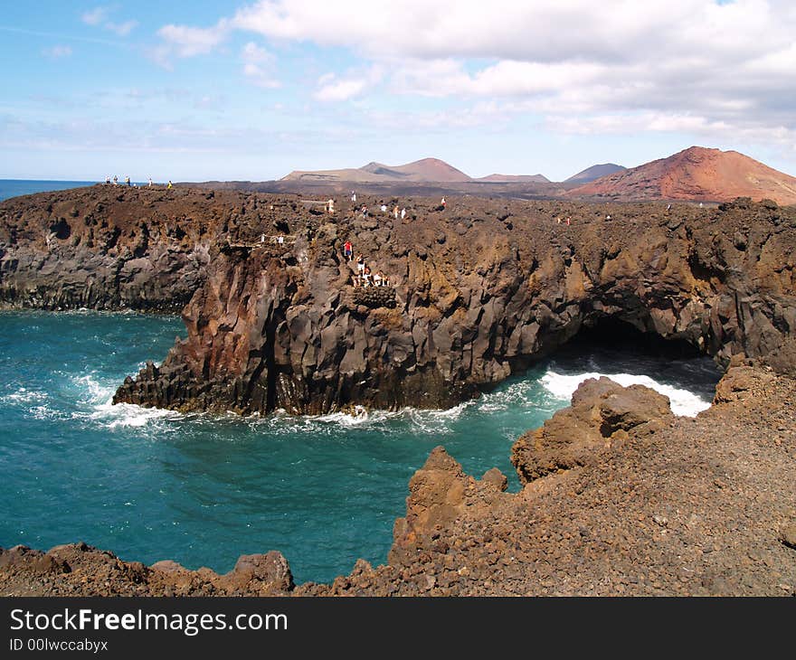 Rocks in a sea in spain