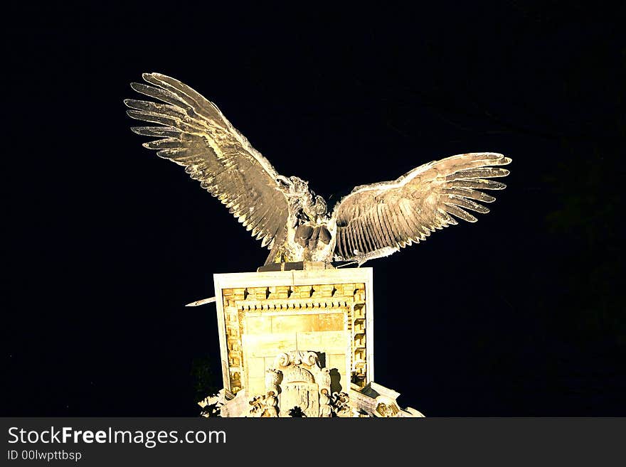 Stone Bird In Budapest