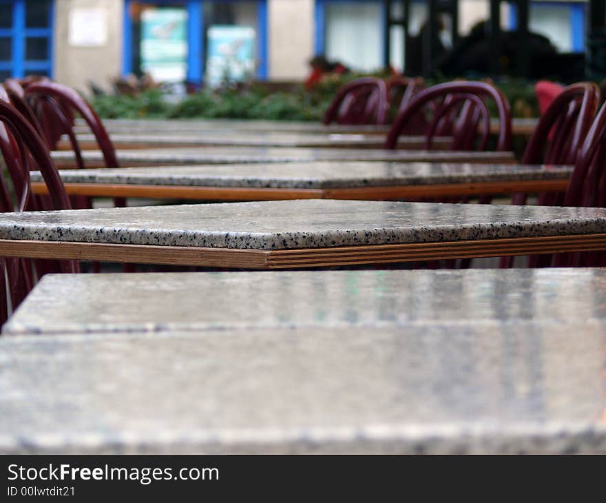 Empty cafe