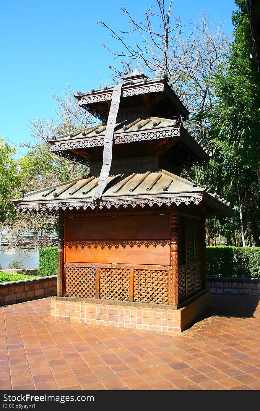 Nepalese Traditional Pagoda Of Religion. Nepalese Traditional Pagoda Of Religion