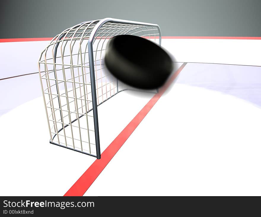 Puck go by air to blank gate. Puck go by air to blank gate