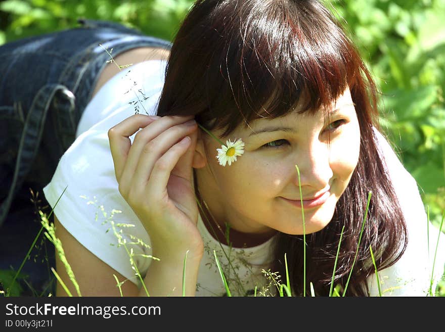 Girl in the grass