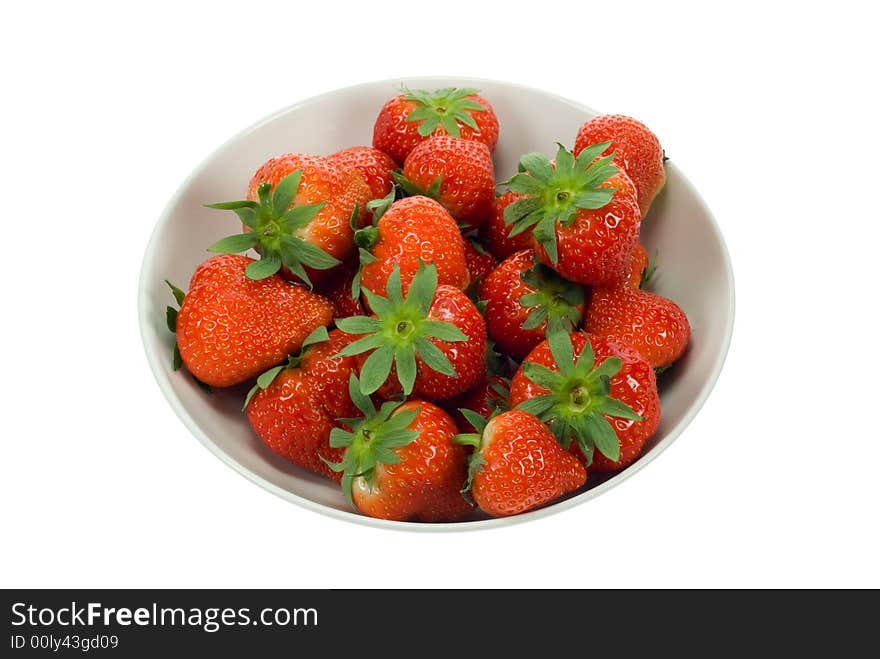 Bowl of fresh strawberries