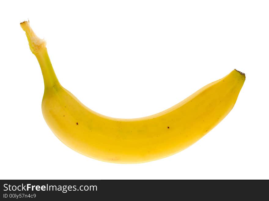 Fresh banana isolated on white