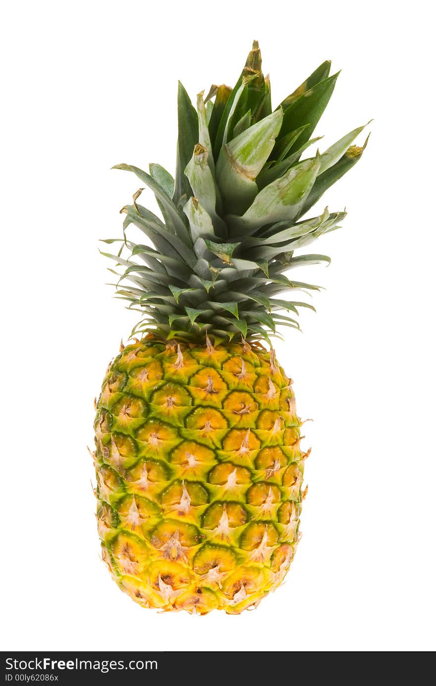 Fresh pineapple isolated on a white background