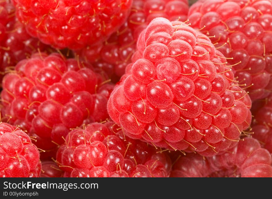 Fresh Raspberry Background